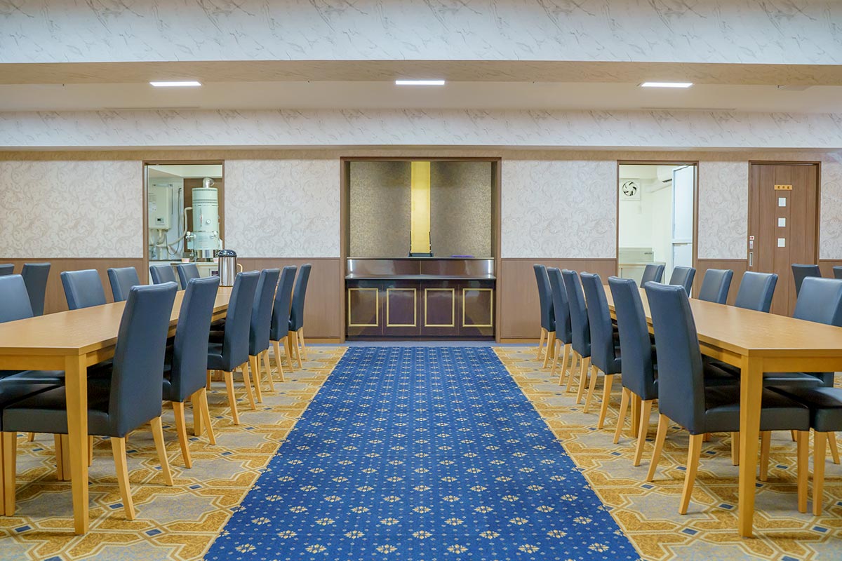 日華斎場のお清め室