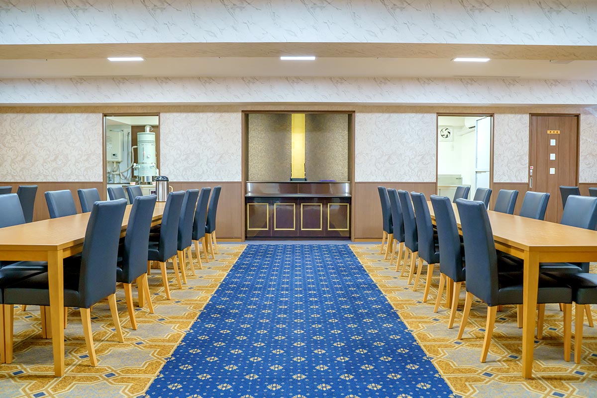 日華斎場のお清め室